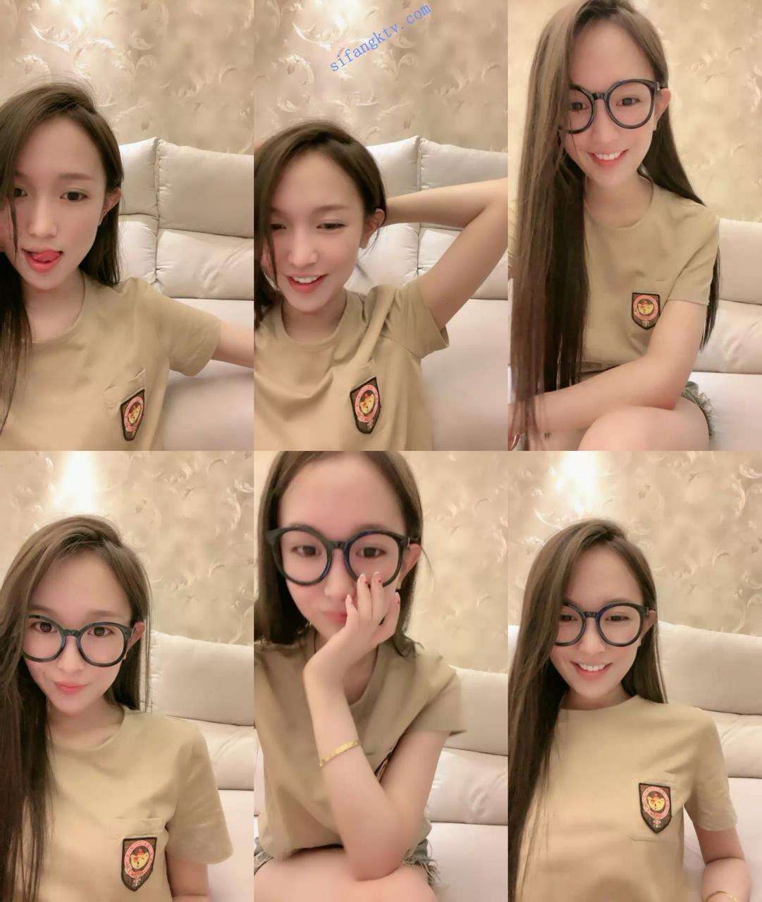 ♋♋校花型美少女! 白云甜 戴着眼镜特别漂亮~道具高潮 图 02