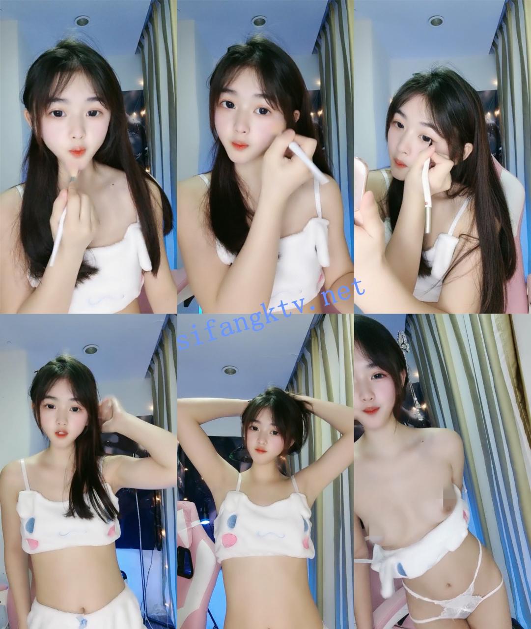 精彩~一脸萝莉相性瘾妹 小芋泥 喷水用盆接~一直插一直喷 图 01