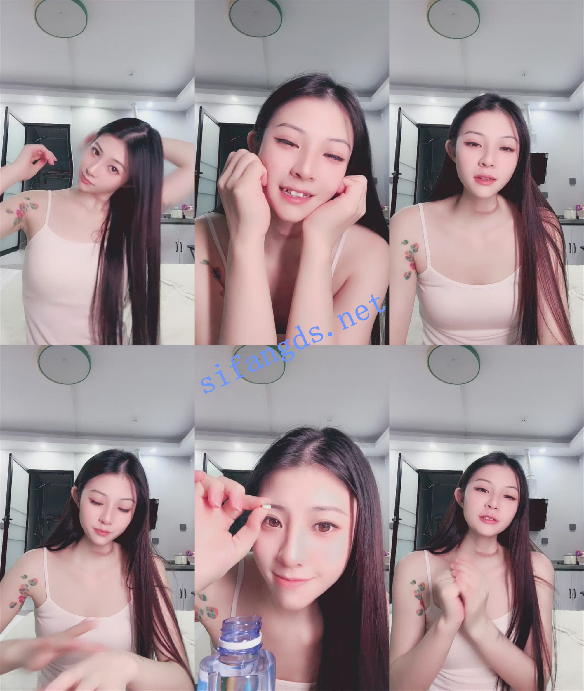 女神从头到脚都美~ 汐汐 全开~道具自慰~呜咽狂野插入 图 01