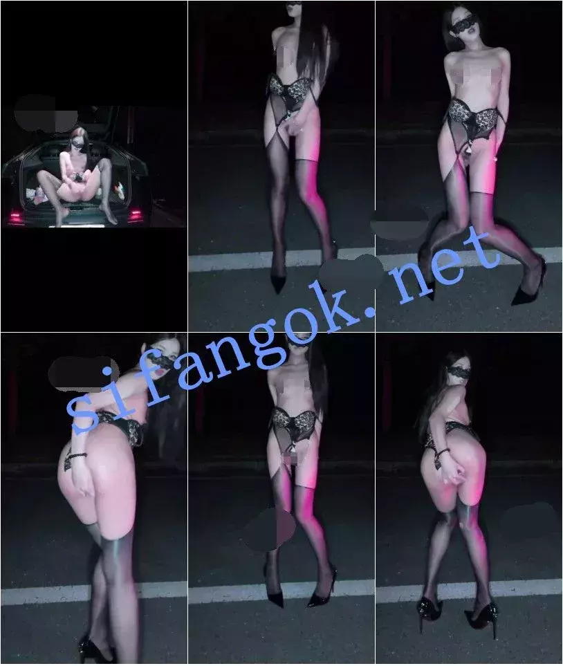 ✅抖音 UU-4 大长腿顶级美女 户外露出 在公路插B B特写 发骚 图 09