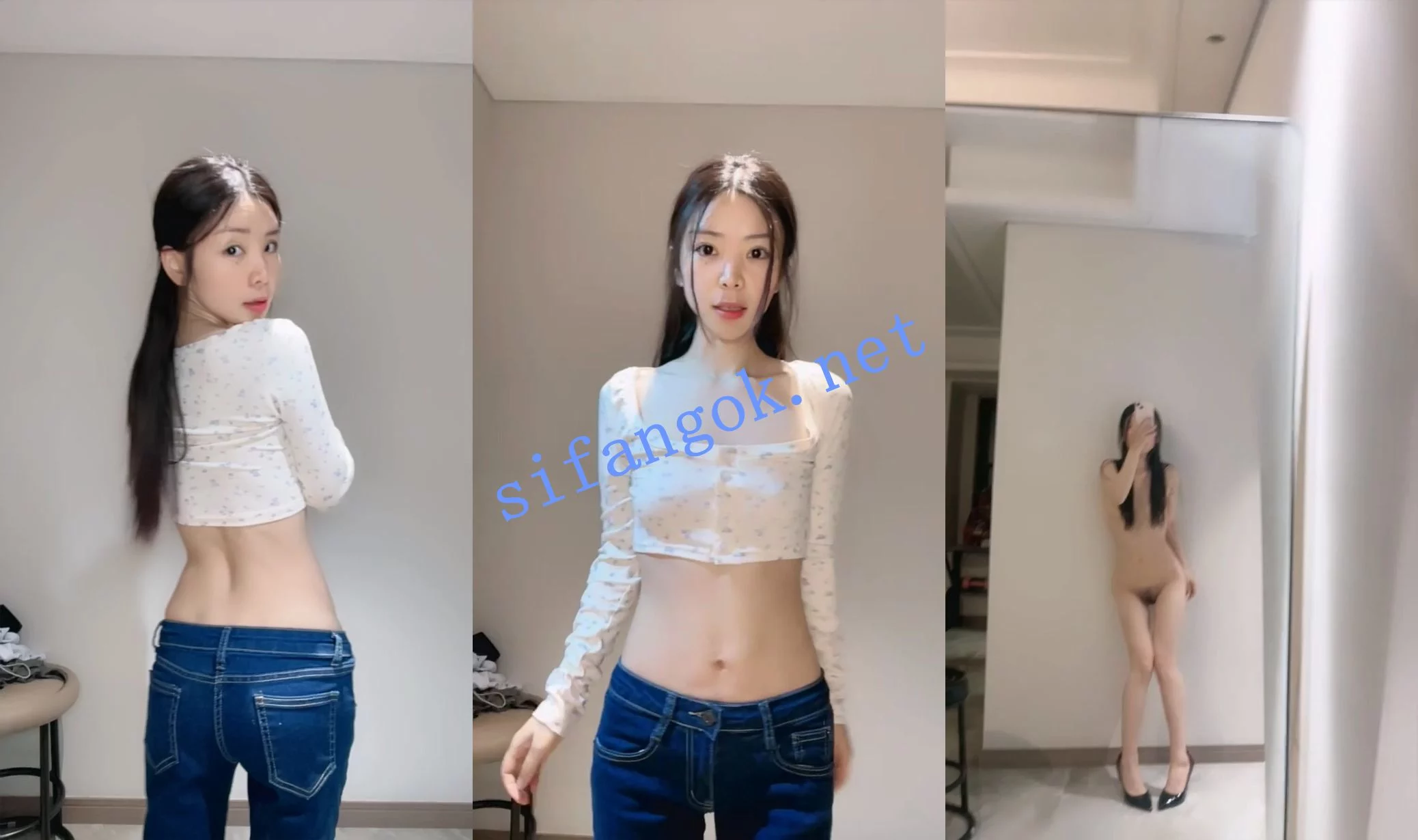 $舞蹈系校花! 茜茜 匀称纤细 翘臀美乳!大屌猛插喷水~ 图 03
