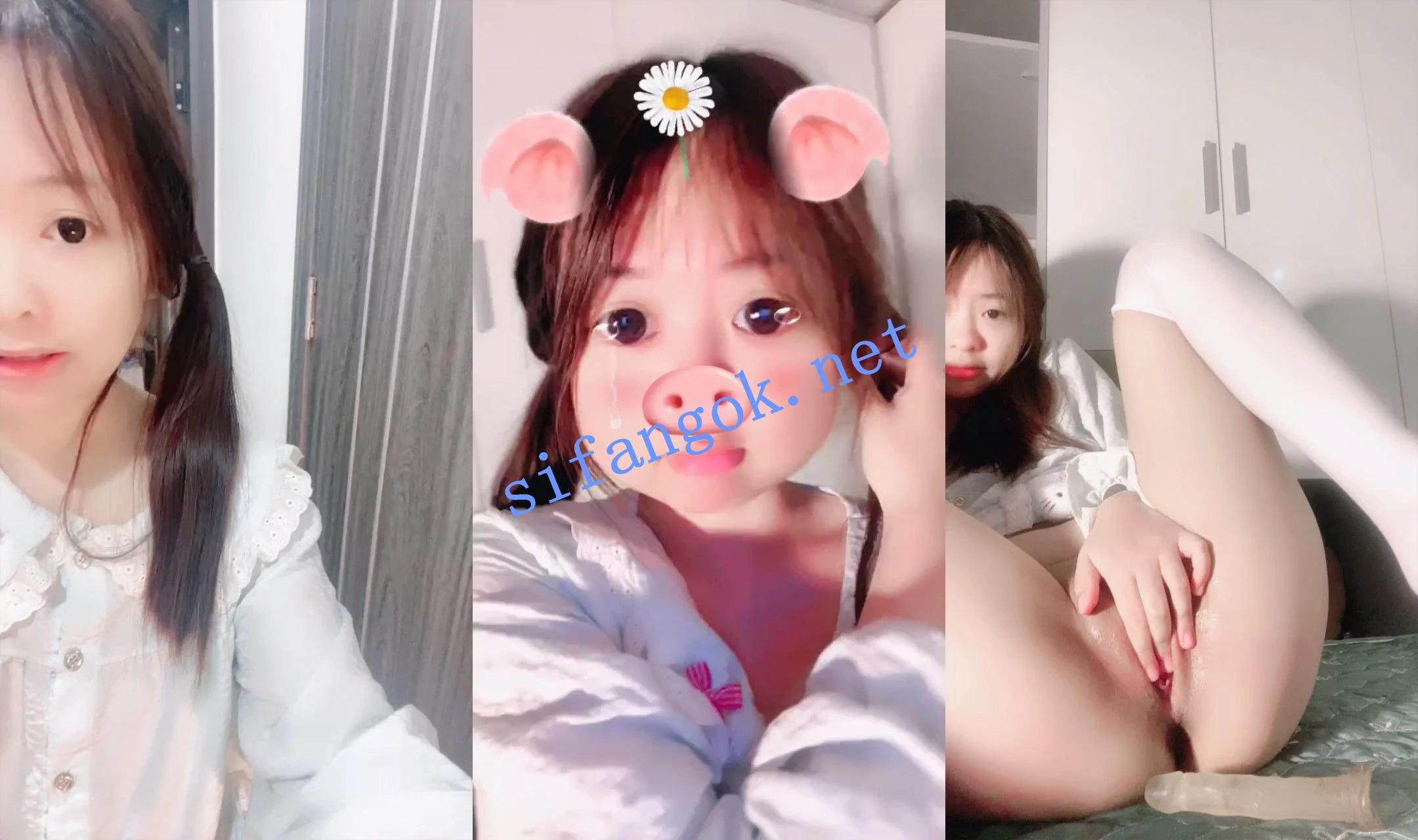 极品妞妞 清纯小萝莉~白虎肥逼~道具自慰流白浆~特写 图 01