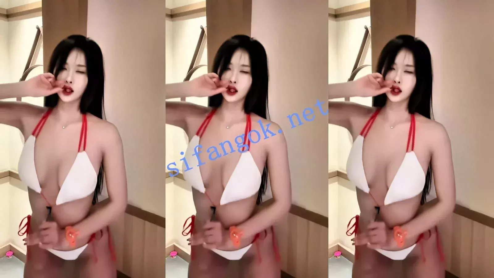 快手 恩玉baby 百万网红 大尺度情趣内衣漏半球 新品5V 图 12
